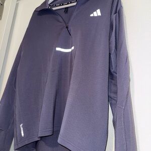 Adidas Dark Purple Half-Zip Top